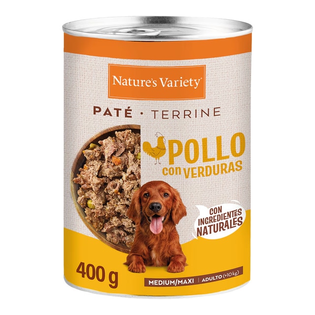 Nature's Variety - Comida húmeda para perros adultos medianos y grandes Nature´s Variety paté pollo…