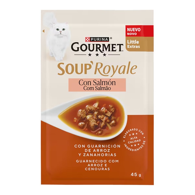 Gourmet Royale - Comida húmeda para gatos adultos Gourmet Royale salmón con guarnición de arroz y zanahorias…