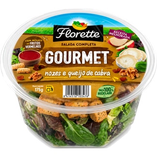 Florette Salada Gourmet com Nozes e Queijo de Cabra embalagem 175 g
