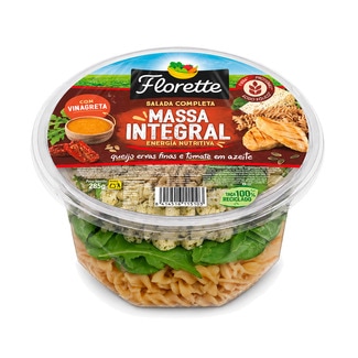 Florette Salada com Massa Integral com Queijo com Ervas e Tomate em Azeite embalagem 285 g