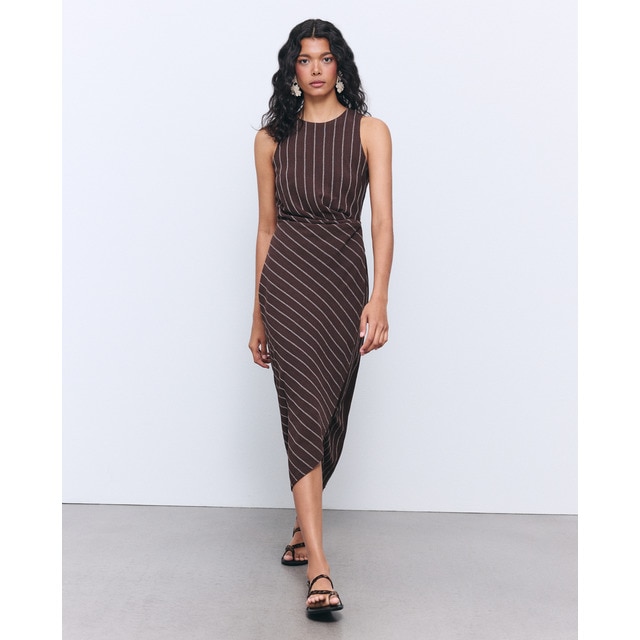 Tintoretto - Vestido midi estampado de mujer.