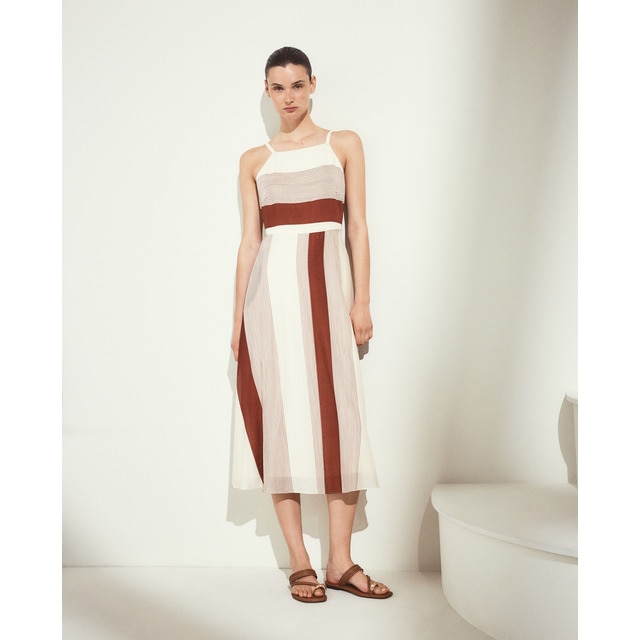 Woman El Corte Inglés - Vestido de tirantes estampado de mujer.