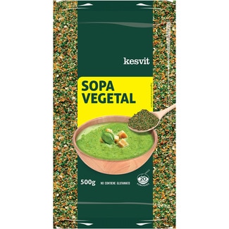sopa vegetal de verduras y cereales