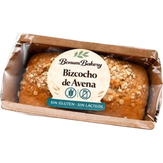 bizcocho de avena sin gluten y sin lácteos