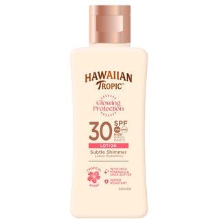 Hawaiian Tropic Loção Glowing Protection SPF30 embalagem 75 ml
