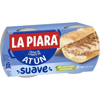 Crema de lomos de atún suave sin gluten pack 2 LA PIARA