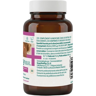 Beauty cabello y piel sabor tropical bote 30 comprimidos sin gluten - Vive+