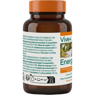 Energía sabor frambuesa bote 30 comprimidos - Vive+