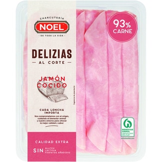 Delizias jamón cocido en lonchas sin gluten sin lactosa