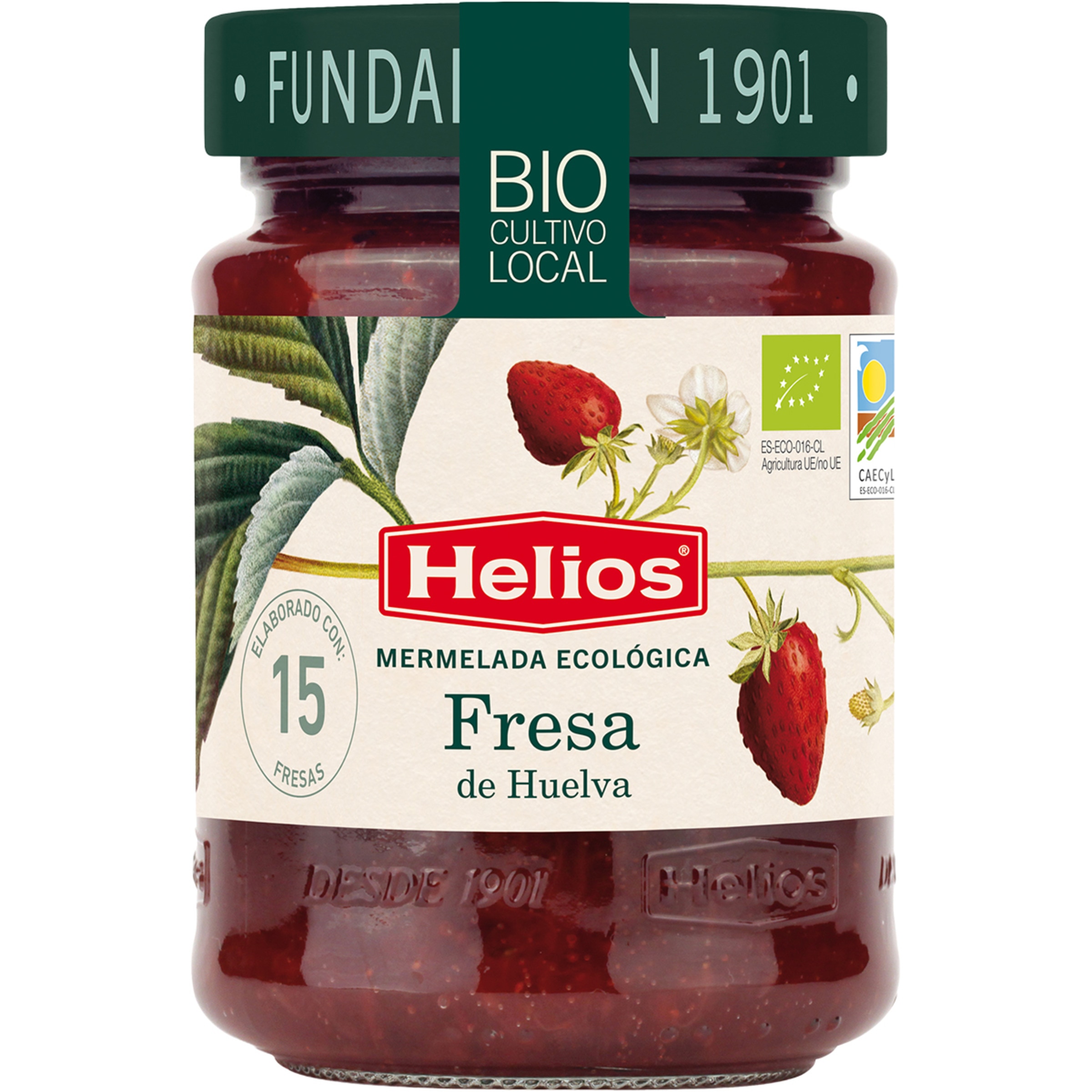 Bio mermelada ecológica extra de fresa con azúcar de caña