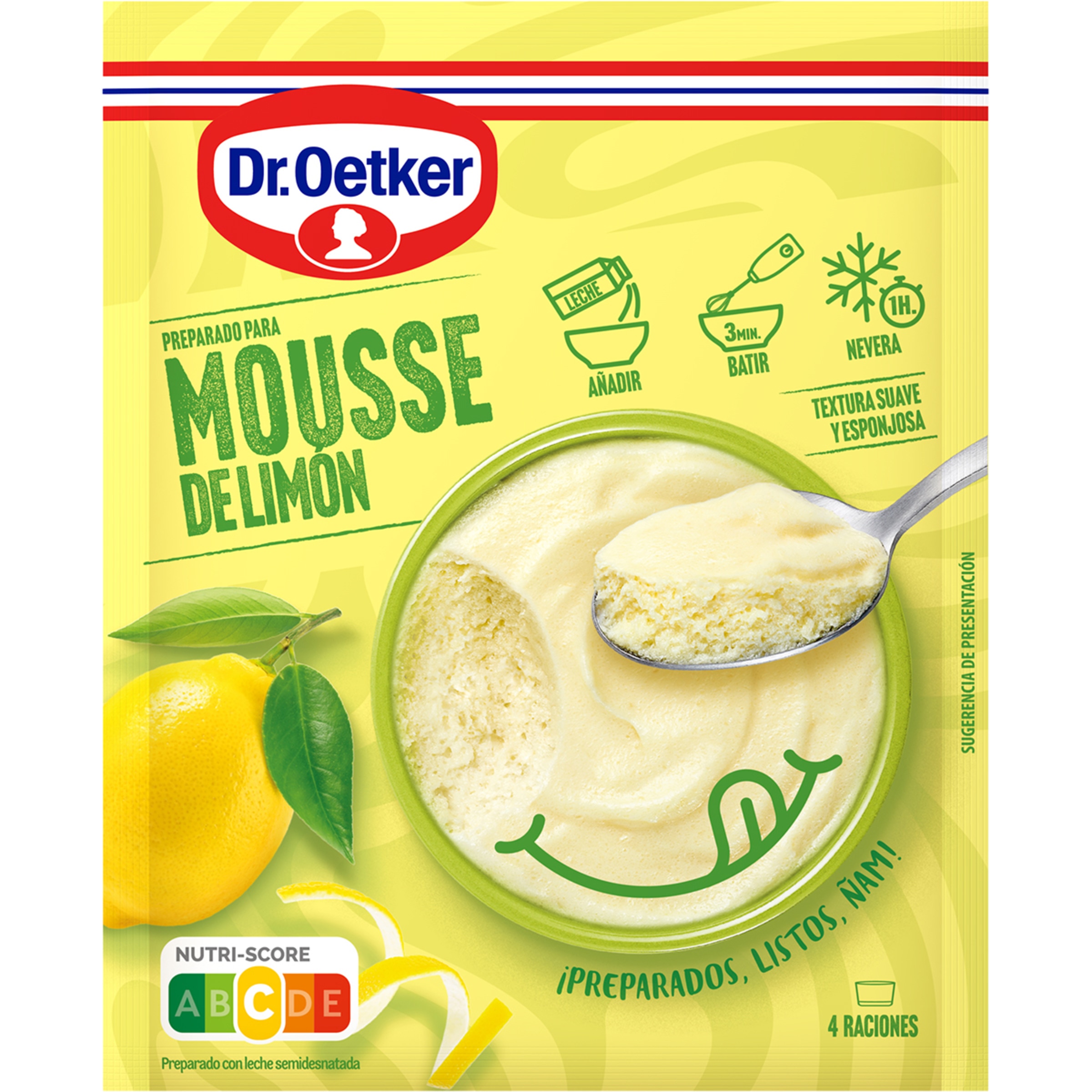preparado para mousse de vainilla 4 raciones