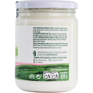 Kéfir de cabra natural desnatado 0% m.g. ecológico tarro 420 g - El Cantero De Letur