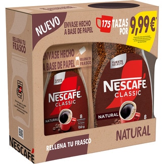 Café soluble natural frasco 350 g + doypack 150 g - Nescafe Classic