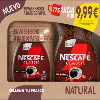 Café soluble natural frasco 350 g + doypack 150 g - Nescafe Classic