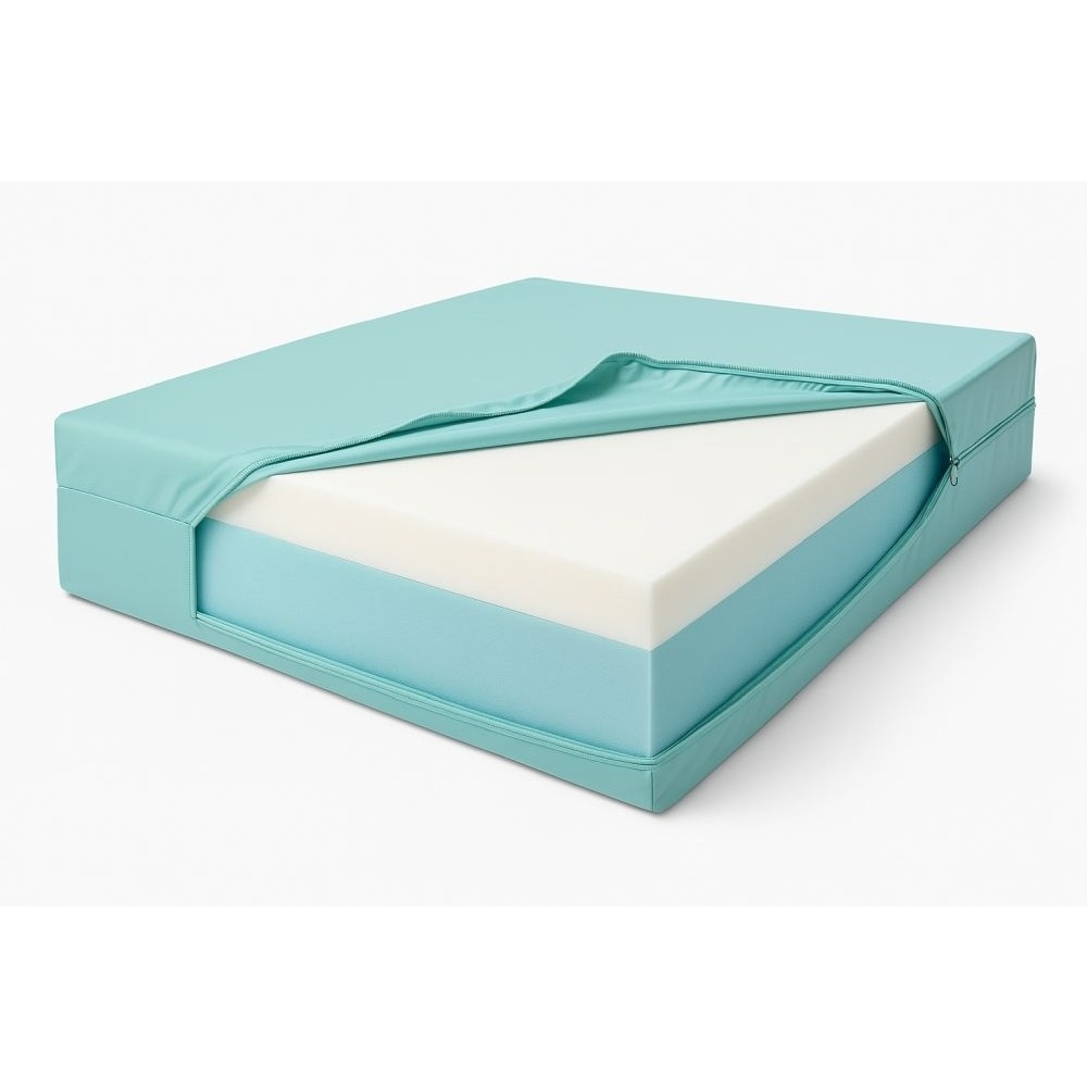 COLCHON PU+VISCO CON FUNDA