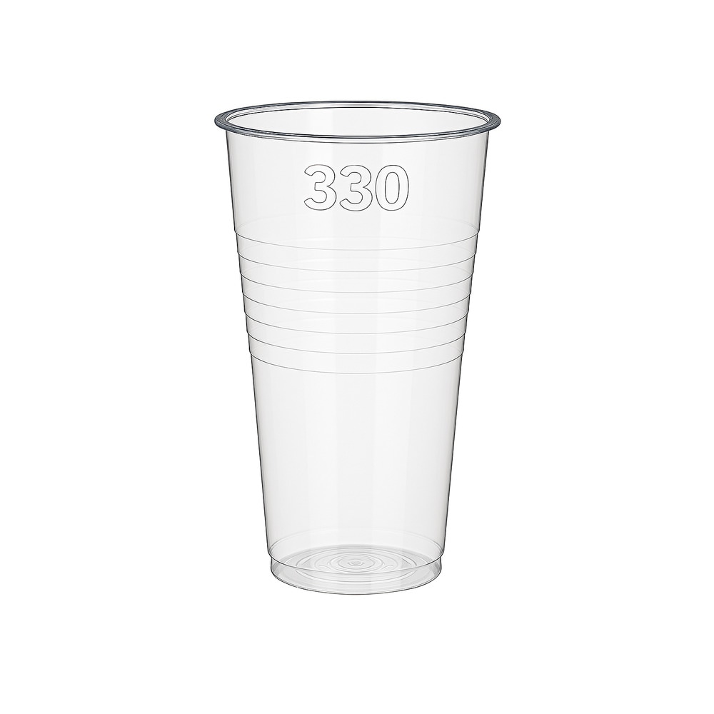 VASO 330CC PLASTICO TRANSPARENTE