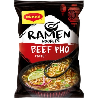 Fideos orientales noodles para ramen sabor ternera Pho estilo vietnamita bolsa 90 g sin aceite de palma - Maggi