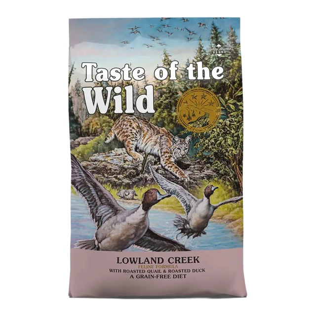Taste of the Wild - Pienso para gatos Taste Wild Lowland Creek pato y codorniz asada 2 kg.