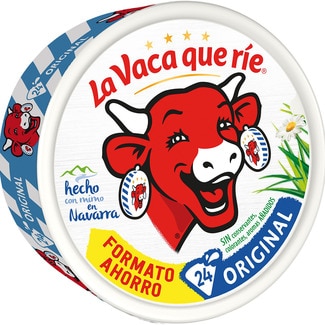 Queso fundido original 24 porciones caja 375 g pack ahorro - La Vaca Que Rie