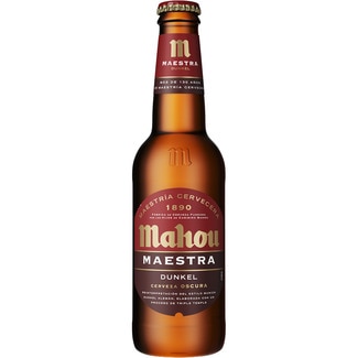 Dunkel cerveza lager oscura botella 33 cl - Mahou Maestra