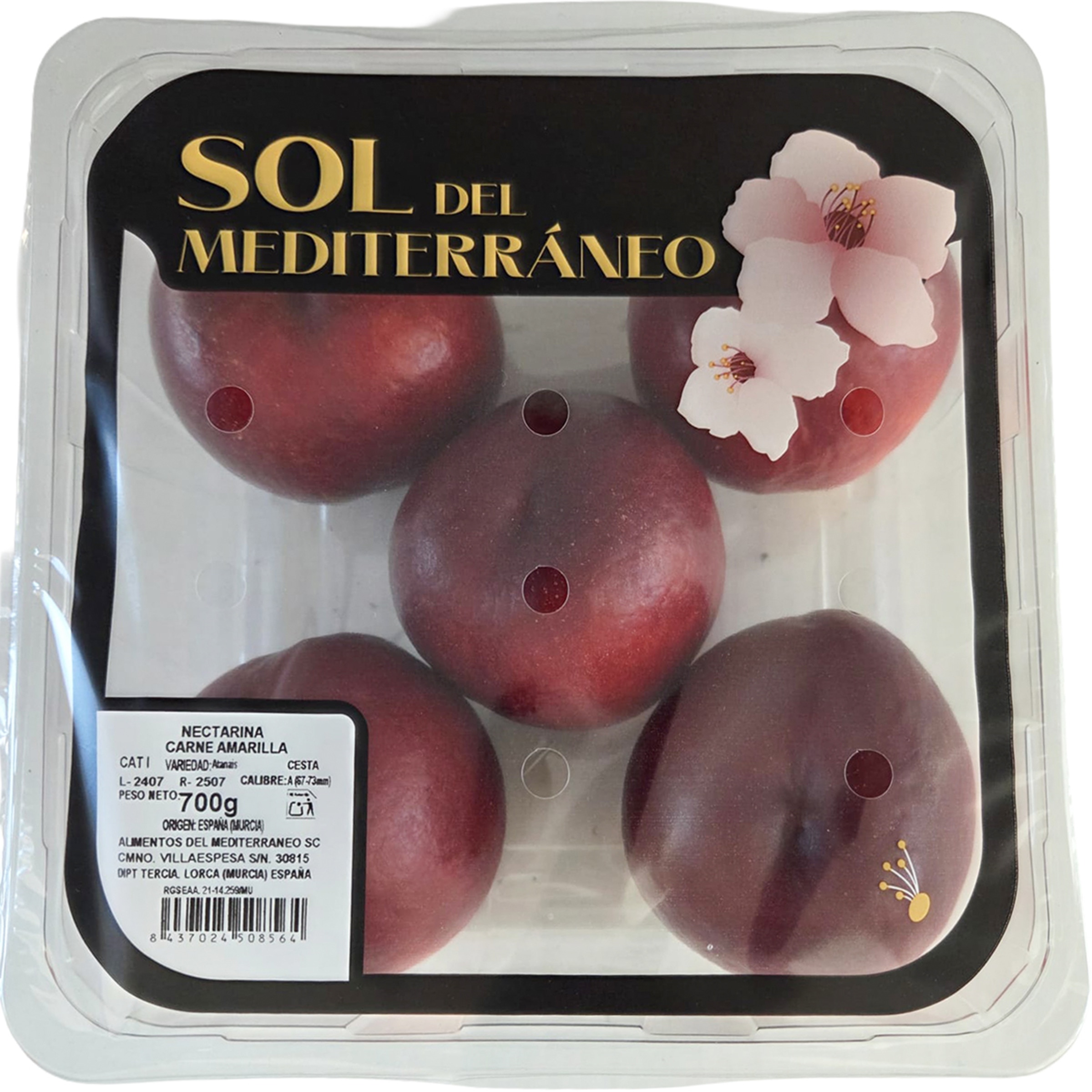 Nectarina roja tarrina 700 g