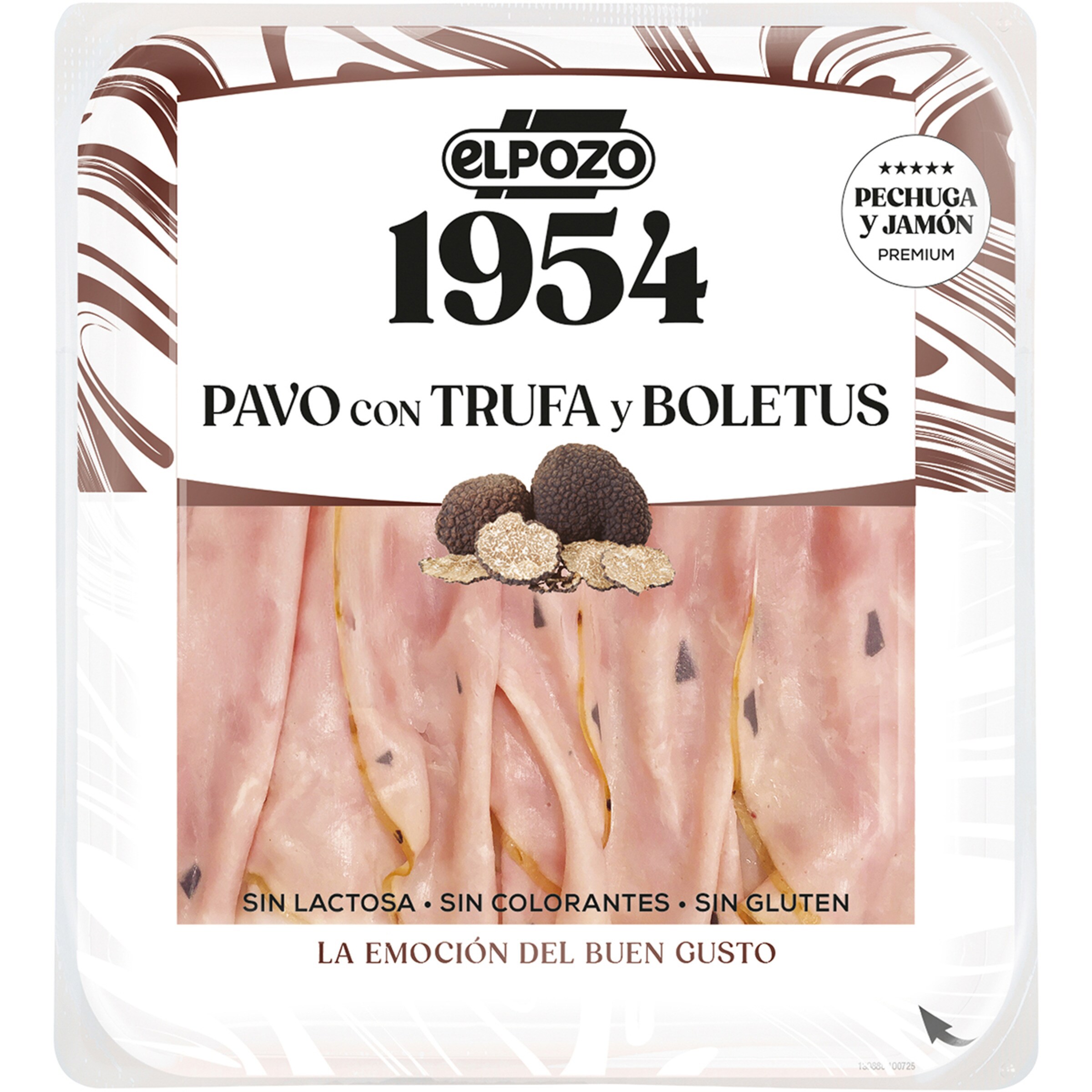 Edición 1954 pavo con trufa y boletus en lonchas envase 120 g sin gluten sin lactosa - Elpozo