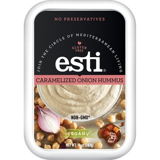 Hummus cebolla caramelizada sin gluten tarrina 283 g - Esti