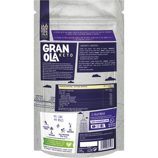 Granolas keto con proteínas veganas ecológicas y sin gluten envase 275 g - La Newyorkina