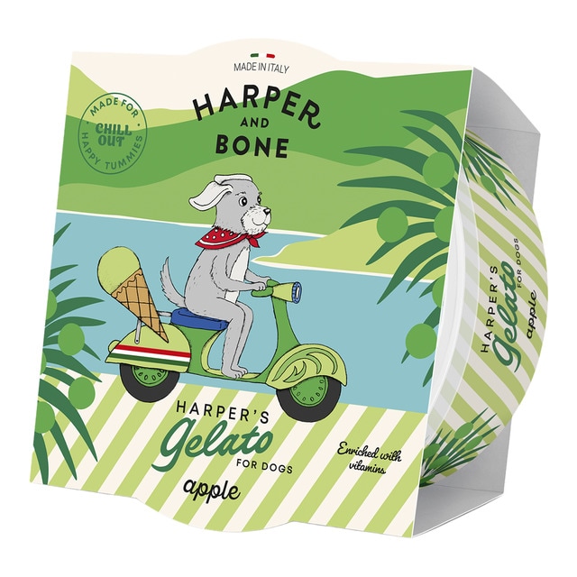 Snack helado para perros sabor manzana Harper&Bone 40 g