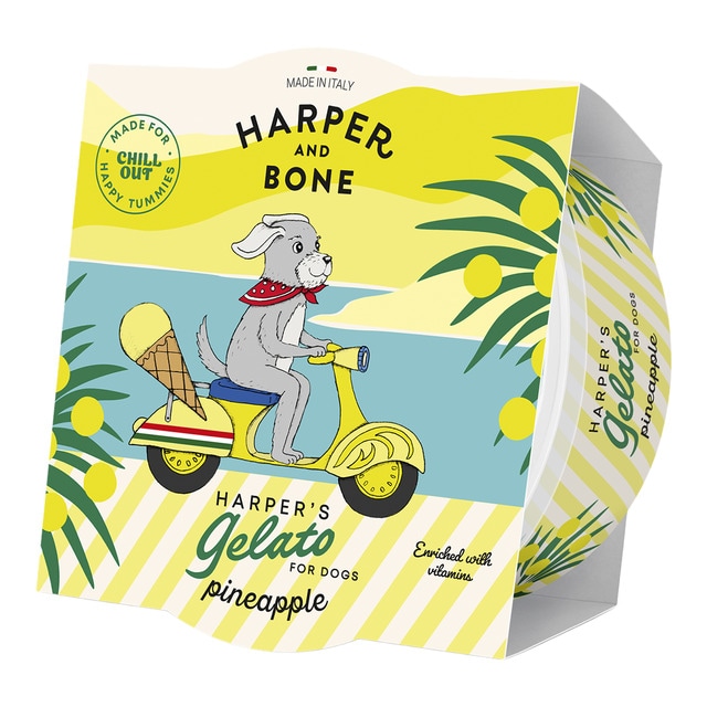 Snack helado para perros sabor piña Harper&Bone 40 g