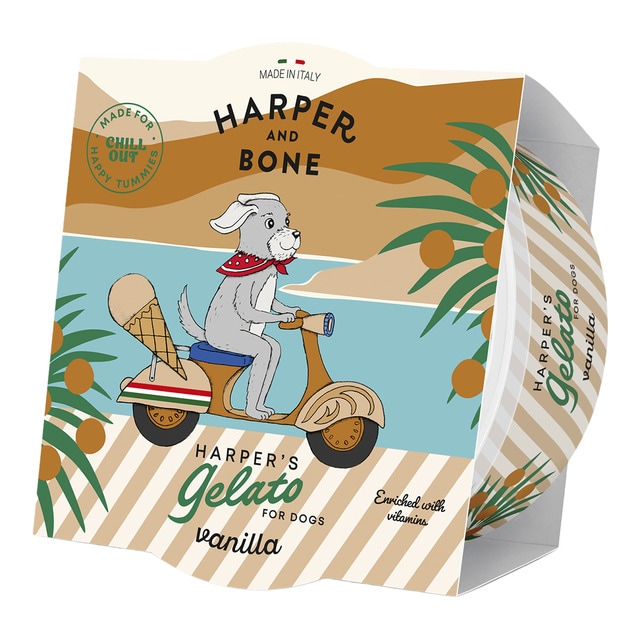 Snack helado para perros sabor vainilla Harper&Bone 40 g