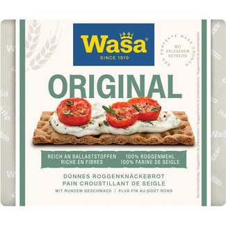 Pan tostado original con harina de centeno paquete 205 g - Wasa