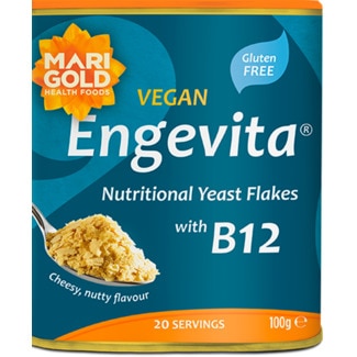 Marigold Levedura Nutricional Yeast Flakes B12 Vegan embalagem 100 g