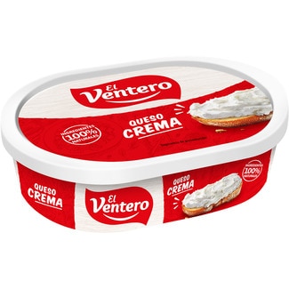 EL VENTERO queso crema elaborado con leche pasteurizada tarrina 180 g