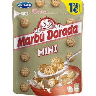 Galletas mini de desayuno a cucharadas bolsa 190 g - Artiach Marbu Dorada