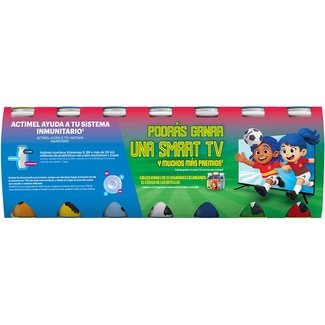 Kids L. Casei con fresa sin gluten pack 14 unidades 100 g pack ahorro - Danone Actimel