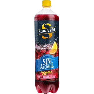 Tinto de verano limón sin alcohol botella 1,5 l - Sandevid