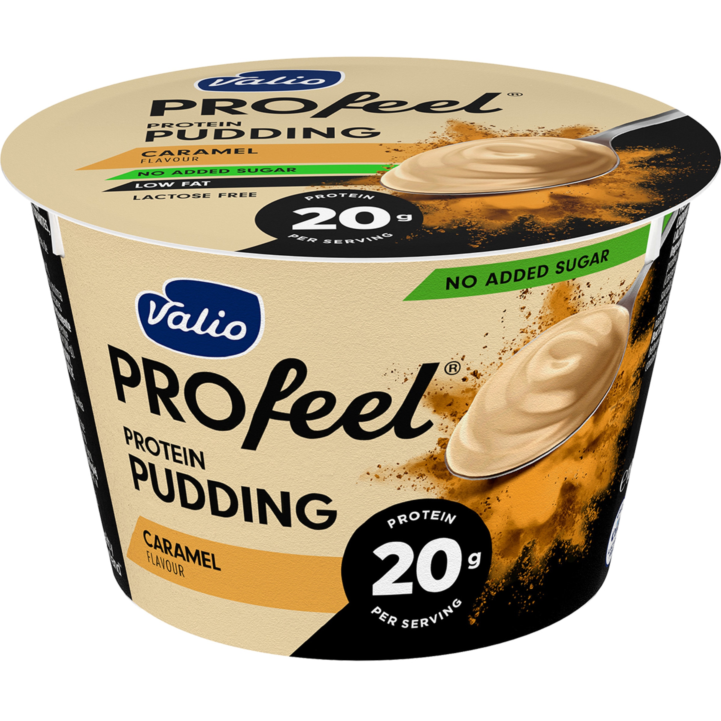 Profeel natillas con proteínas de caramelo sin azúcar añadido envase 180 g sin lactosa - Valio