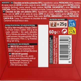 Chocolate con leche y almendras enteras pack 3 tabletas 125 g - Nestle Extrafino