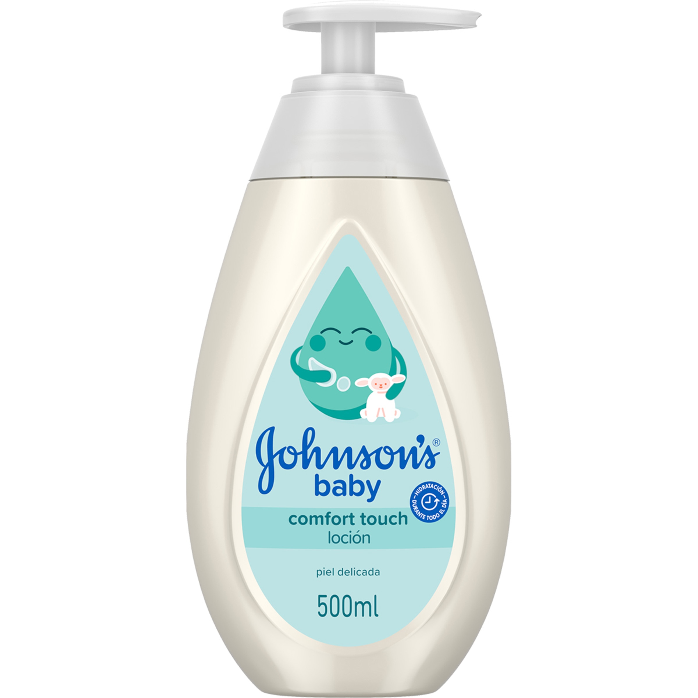 Confort Touch loción corporal y facial para recién nacidos sin parabenos ni tintes dosificador 500 ml - Johnson's Baby