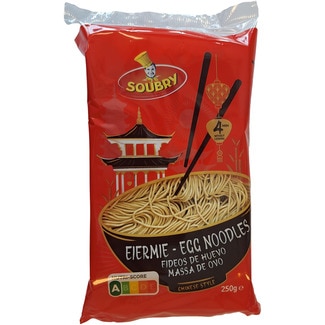Fideos chinos al huevo paquete 250 g - Soubry