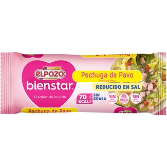 BienStar pechuga de pavo mini sin grasa reducido en sal sin gluten sin lactosa pieza 340 g - Elpozo