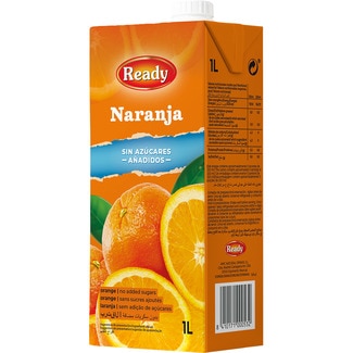 Néctar de naranja sin azúcares añadidos brik 1 l - Ready