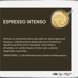 Café Espresso Intenso intensidad 7 estuche 16 cápsulas - Nescafe Dolce Gusto