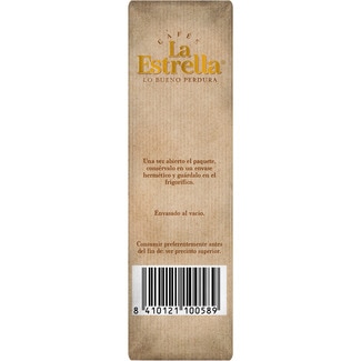 Café molido natural paquete 250 g - La Estrella