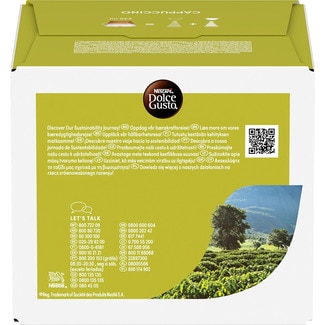 Café Cappuccino estuche 15 cápsulas de café + 15 cápsulas de leche - Nescafe Dolce Gusto