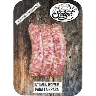 Butifarras frescas especial brasa sin gluten y sin lactosa bandeja 240 g - Salgot