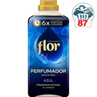 Perfumador para la ropa Azul Fragancia Intensa botella 40 dosis - Flor