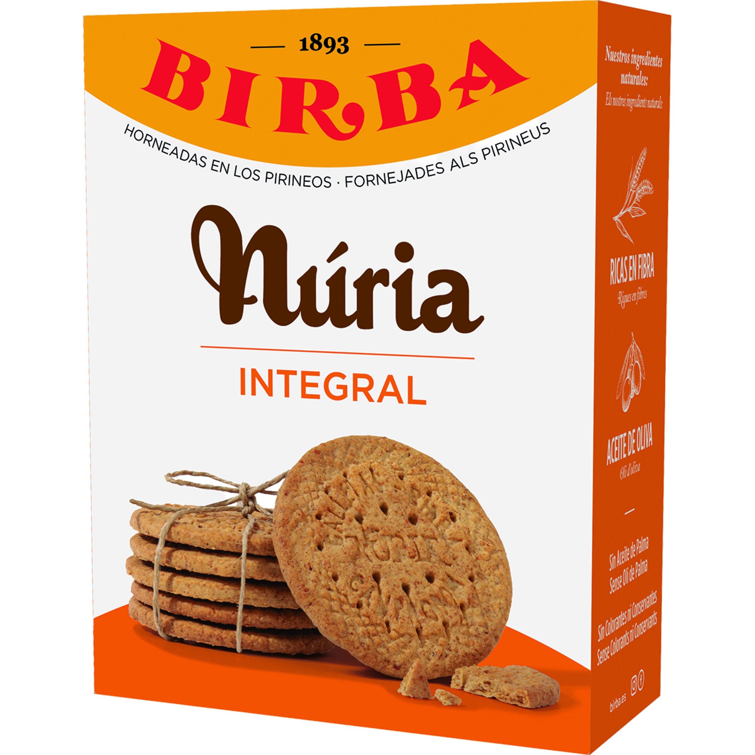 Galletas integrales Nuria estuche 470 g - Birba