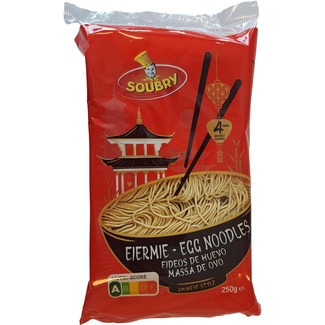 Fideos chinos al huevo paquete 250 g - Soubry